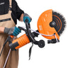 Electric Concrete Saw, 12 in, 1800 W 15 A Motor Circular Saw Cutter with Max. 4.5 in Adjustable Cutting Depth, Wet Disk Saw Cutter Includes Water Line, Pump and Blade, for Stone, Brick