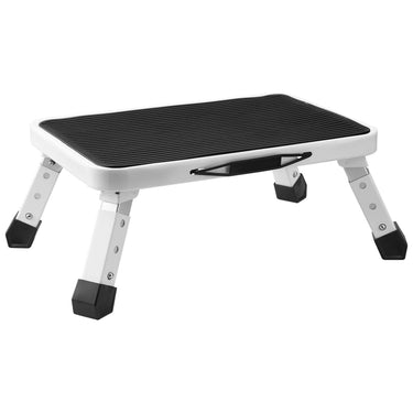 Step Stool 1-Step 330lbs Capacity, Folding Steel Step Ladder 3 Adjustable Height, Portable Toddler Step Stools for Adults, Non-Slip Sturdy Step Ladders for Office, RVs, Pets, Bathrooms,Bedrooms