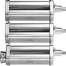 Pasta Attachment for KitchenAid Stand Mixer, Stainless Steel Pasta Roller Cutter Set Including Pasta Sheet Roller, Spaghetti and Fettuccine Cutter, 8 Adjustable Thickness Knob Pasta Maker, 3Pcs