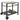 Outdoor Grill Dining Cart with Double-Shelf, BBQ Movable Food Prep Table, Multifunctional Iron Table Top, Portable Modular Carts for Pizza Oven, Worktable with 2 Wheels, Carry Handle, Black