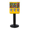 Gumball Machine Vending Coin Bank Vintage Candy Dispenser Stand Yellow