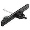 Precision Miter Gauge, Standard Slot 3/4'' x 3/8'', Aluminum Alloy Table Saw Miter Gauge with 24 in Grating 15 Angle Stops Adjustable Spring Loaded Plunger and Removable Disc, for Woodworking