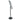 Pedestal Sign Holder, 11 x 17 Inch Vertical and Horizontal Adjustable Poster Stand, Heavy-Duty Floor Standing Sign Holder with Round Base for Display, Advertisement, and Outdoor, Black