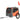 Dog Bike Trailer, Supports up to 66 lbs, Pet Cart Bicycle Carrier, Easy Folding Frame with Quick Release Wheels, Universal Bicycle Coupler, Reflectors, Flag, Collapsible to Store, Orange/Gray