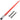 Hay Spear 49" Bale Spear 3000 lbs Capacity, Bale Spike Quick Attach Square Hay Bale Spears 1 3/4" Wide, Red Coated Bale Forks, Bale Hay Spike with Hex Nut & Sleeve with 2 Stabilizer Spears