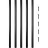 Deck Balusters, 101 Pack Metal Deck Spindles, 26"x0.75" Staircase Baluster with Screws, Aluminum Alloy Deck Railing for Wood and Composite Deck, Square Baluster for Outdoor Stair Deck Porch