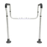 Toilet Safety Rail, Bathroom Toilet Seat Frame, Adjustable Width & Height Fit Most Toilets, Supports 300lbs, Toilet Handles Grab Bars with Padded Armrests for Handicap, Disabled, Seniors
