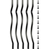 Deck Balusters, 26 Pack Metal Deck Spindles, 32.25"x1" Staircase Baluster with Screws, Aluminum Alloy Deck Railing for Wood and Composite Deck, Stylish Baluster for Outdoor Stair Deck Porch