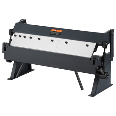 Box and Pan Brake, 24-Inch, 0-130 Degrees Sheet Metal Bending Brake, Portable Metal Bender with 20 Gauge Low Carbon Steel 14 Gauge Aluminum Capacity, 5 Adjustable Fingers for Metal Bending