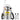 1Gal Stainless Steel, Set with 12" Wand& Handle& 3FT Reinforced Hose, Hand Pump Sprayer with Pressure Gauge&Safety Valve, Adjustable Nozzle Suitable for Gardening and Sanitizing, Silver