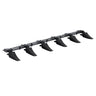 Bucket Tooth Bar, 48'', Heavy Duty Tractor Bucket 6 Teeth Bar for Loader Tractor Skidsteer, 4560 lbs Load-Bearing Capacity Bolt On Design, for Efficient Soil Excavation and Bucket Protection