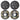 Trailer Hub Drum Kits 5 on 4.5" B.C. with 10" x 2-1/4" Electric Brakes, Self-Adjusting Trailer Brake Assembly for 3500 lbs Axle, 4-Hole Mounting, Backing Plates for Brake System Part Replacement