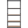 Storage Shelving Unit, 5-Tier Adjustable, 2000 lbs Capacity, Heavy Duty Garage Shelves Metal Organizer Utility Rack, Black, 36" L x 18" W x 72" H for Kitchen Pantry Basement Bathroom Laundry