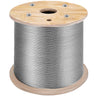 T316 Stainless Steel Cable, 1/8'' x 1000 ft, Braided Aircraft Wire Rope with 1x19 Strands Construction, 2100 lbs Breaking Strength, for Deck Railing Stair Handrail Balusters Porch Fence