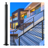 Cable Rail Post Level Deck Stair Post 42 x 1.97 x 1.97" Cable Handrail Post Stainless Steel Brushed Finishing Deck Railing DIY Picket Without Hole Stair Railing Kit with Mount Bracket Black