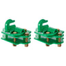3/8" Tractor Bucket Hooks Grade 70 Forged Steel 2 Pack Grab Hooks Green