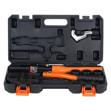 Copper Tube Fittings Crimping Tool with 1/2" 3/4" 1" Jaws Pipe Cutter