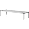 Newly Upgraded!Aluminum Dunnage Rack Stationary Dunnage Rack 60' x 20' x 12' Storage Rack
