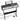 61 Key Digital Keyboard Piano Electric Portable with Adjustable Stand