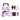 Hat Press Machine Mini Hat Heat Press for Caps 5.9x3.15 inch Plate Purple