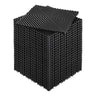 Interlocking Drainage Mat, 12'x12' Modular Interlocking Cushion Durable PP Material, 24 Pcs Splicing Drainage Mats, Non-Slip Drainage Floor Tile and Shower Mat, for Garage, Outdoor, Black