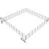 Pool Fence, 4 x 108 FT Pool Fences for Inground Pools, Removable Child Safety Pool Fencing, Easy DIY Installation Swimming Pool Fence, 340gms Teslin PVC Pool Fence Mesh Protects Kids and Pets