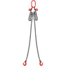 5/16" x 6' Chain Sling 2 Legs G80 Lifting Chain with Grab Hooks 6600 lbs