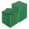 Interlocking Drainage Mat, 10'x10' Modular Interlocking Cushion Durable PP Material, 50 Pcs Splicing Drainage Mats, Non-Slip Drainage Floor Tile and Shower Mat, for Garden, Kitchen, Green