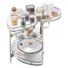2 Tier Swing Left Blind Corner Cabinet Pull Out Soft Close Kitchen Organizer
