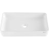 Modern Ceramic Vessel Sink 24"x13.8" Bathroom Vanity Bowl Countertop White