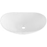 Modern Ceramic Vessel Sink 23.3" x 14.2" Bathroom Vanity Bowl Countertop