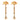 24PCS 50cm/19.7' Wedding Flower Vase Metal Gold Floral Stand for Table