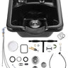 Shampoo Bowl Sink Black ABS Plastic Salon and Spa Hair Sink Beauty Salon Equipment for Hair Stylists