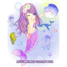 Artful Mermaid Coloring Book: Cute Mermaids Designs and Patterns, Fun Early Learning for Kids Ages 4-8