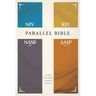 Niv, Kjv, Nasb, Amplified, Parallel Bible, Hardcover: Four Bible Versions Together for Study and Comparison