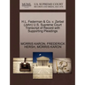 H.L. Federman & Co. V. Zerbel (John) U.S. Supreme Court Transcript of Record with Supporting Pleadings