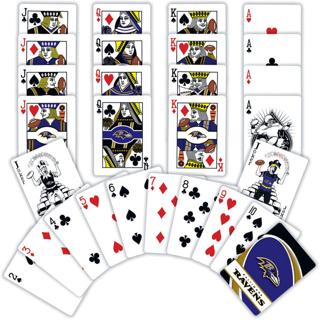 Baltimore Ravens Playing Cards - 54 Card Deck by MasterPieces Puzzle Company INC