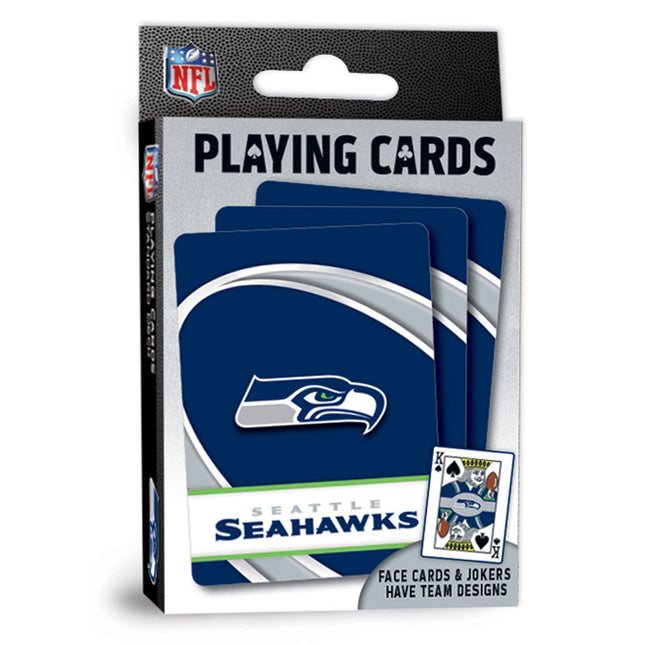 Seattle Seahawks Playing Cards - 54 Card Deck by MasterPieces Puzzle Company INC