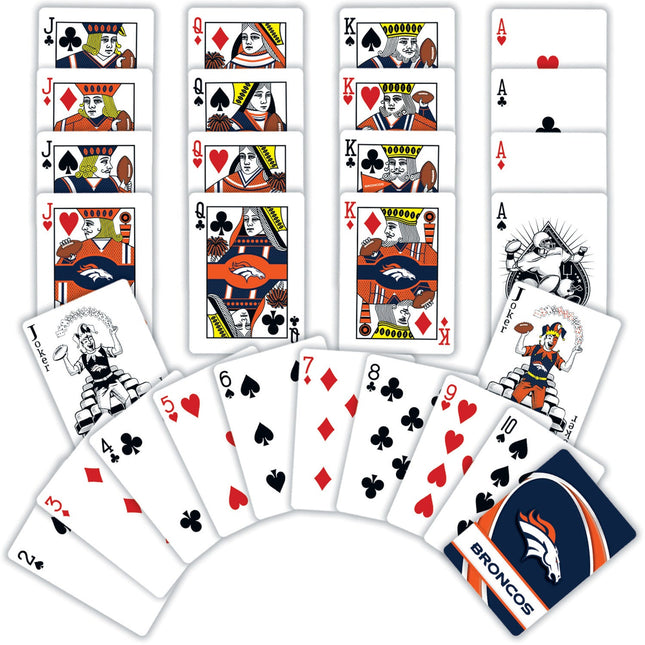 Denver Broncos Playing Cards - 54 Card Deck by MasterPieces Puzzle Company INC