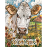 Country Farm Coloring Book: Peaceful Landscapes, Cute Animals and More For Stress Relief And Relaxation