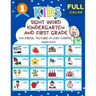 Sight Word Kindergarten and First Grade Colorful Picture Flash Cards English Dutch: Learning to read basic vocabulary card games. Improve reading comp