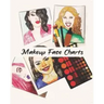 MakeUp Face Charts: A Coloring Book for Women Who Love Makeup 50 Faces to makeup "8 x 10 " 100 pages