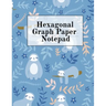Hexagonal Graph Paper Notepad: Hexagon Notebook (.2" per side, small) - Draw, Doodle, Craft, Tilt, Quilt, Video Game & Mosaic Decoration Project Comp