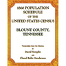 1860 Population Schedule of the United States Census: Blount County, Tennessee