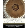 Final Expert Meeting Report: Simplified Space Conditioning Strategies for Energy Efficient Houses