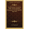 An Elementary Grammar of the Ancient Egyptian Language in the Hieroglyphic Type 1875