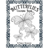 Butterflies Adult Coloring Book