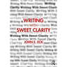 Writing with Sweet Clarity