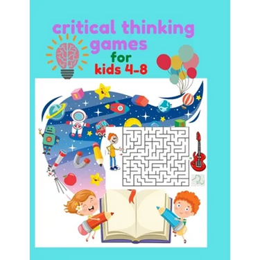 critical thinking games for kids 4-8: Improve motor control and Build Confidence Large Size Pages (8.5*11.5)