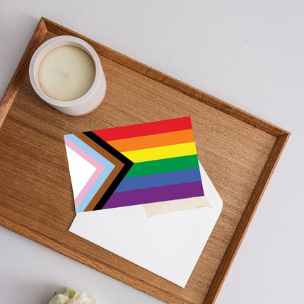 Daniel Quasar Pride Flag Note Cards (12 Cards/Pack) by Fundraising For A Cause
